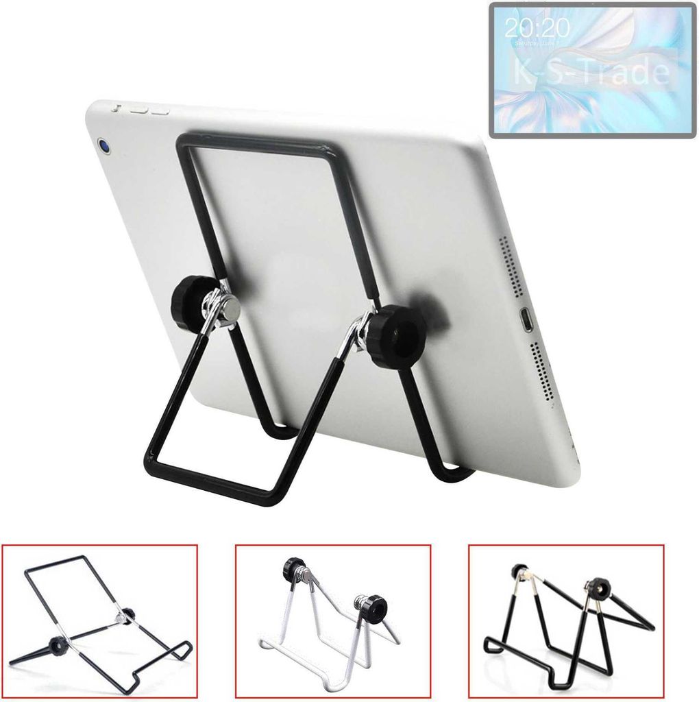 K-S-Trade Tablet-Ständer Tablet-Halterung Tablet-Aufsteller kompatibel mit Teclast M50 Pro faltbarer Tischständer Tablet Halterung