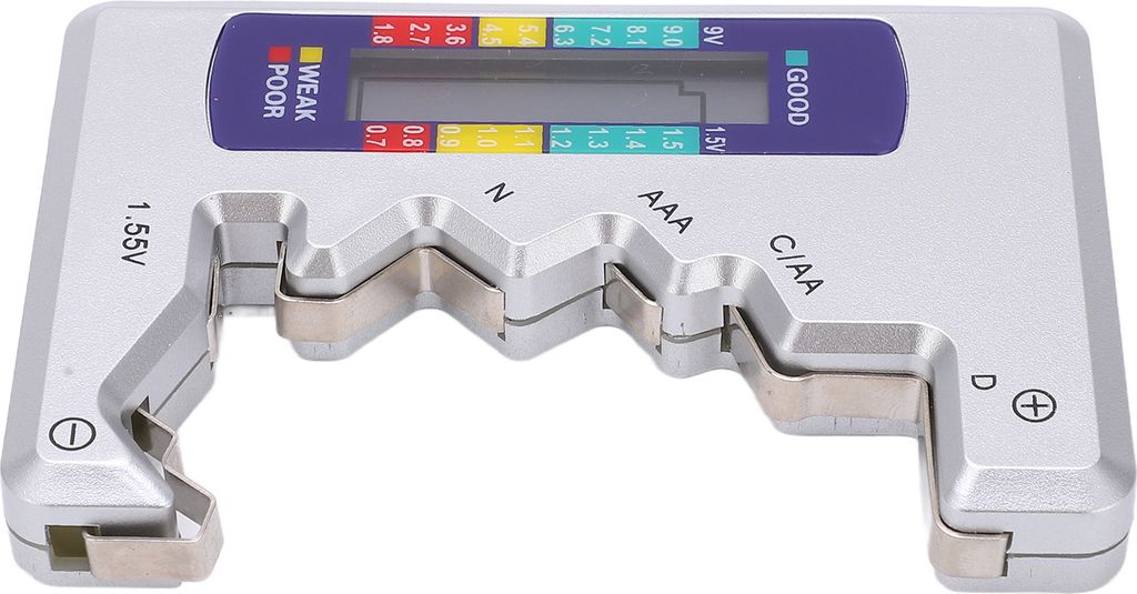 Batterietester,Digitaler Batterietester,Batterieprüfgerät,Batteriedetektor,Batteriekapazitätsdetektor,Knopfzellenprüfer