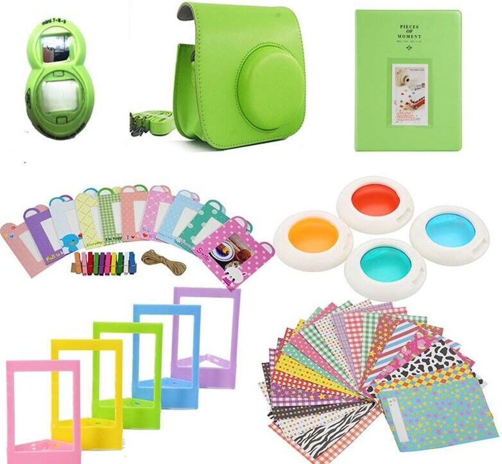Zubehörset für Fujifilm Instax Mini 8/9 - Limettengrün