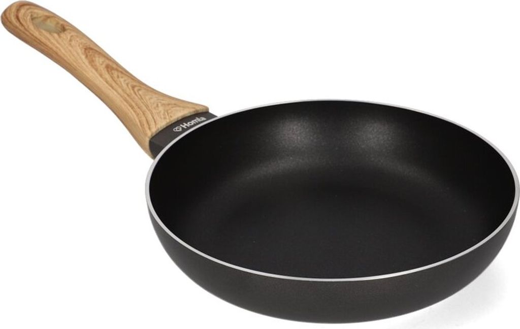 Bratpfanne Antihaft Beschichtung Kratzfest Pfanne ALBERO schwarz 20 cm HOMLA