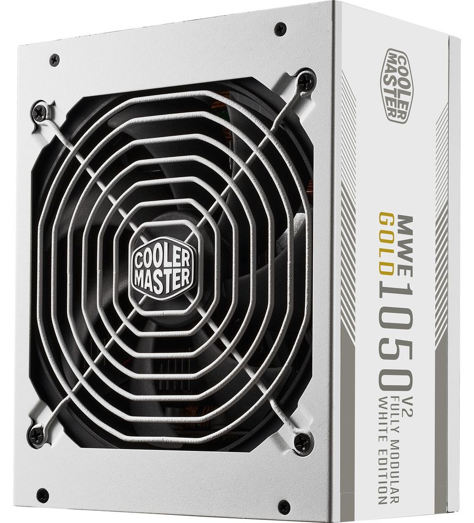 MWE 1050 V2 White (weiß, 1x 12-Pin High Power GPU, 3x PCIe, Produktbild 