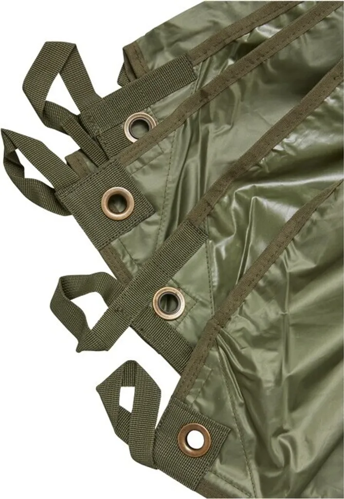 Tarp de bivouac résistant Brandit Premium 2x3m Olive avec œillets - 4
