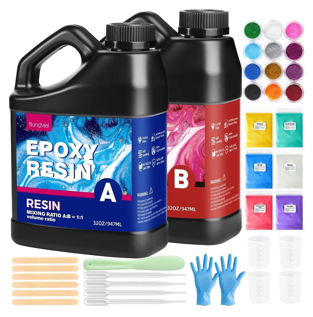 Epoxidharz Set 64oz/1894ml – Kristallklares, Gießharz mit Produktbild 