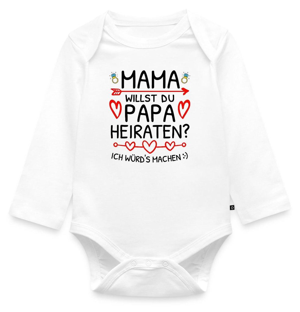 Spreadshirt Mama Willst Du Papa Heiraten? Heiratsantrag Produktbild 