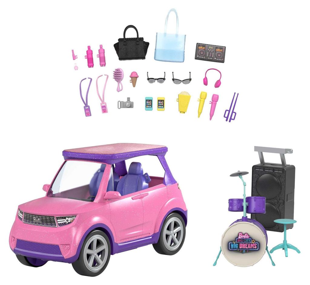 Coche SUV Barbie "¡Luces, cámara, acción! Para grandes Imagen del producto 