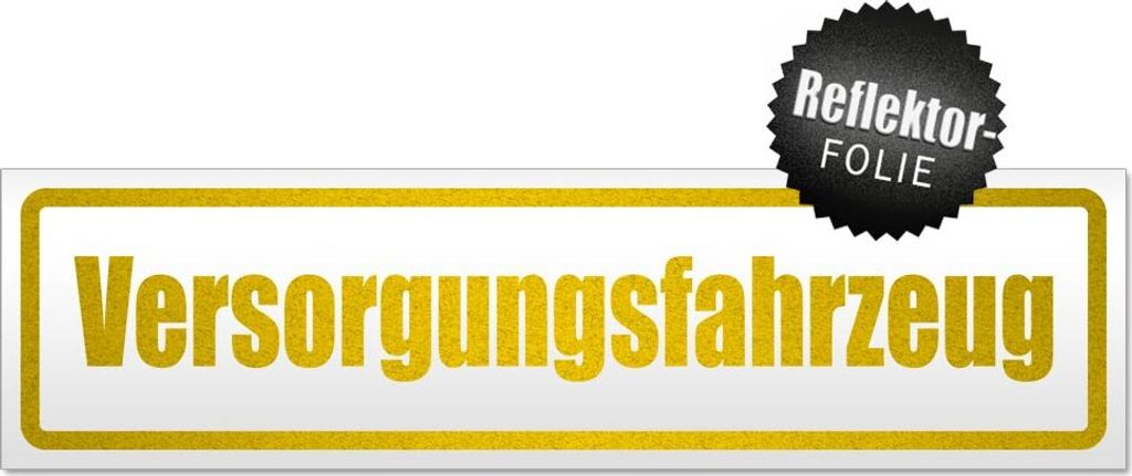 Versorgungsfahrzeug Magnetschild Schild magnetisch
