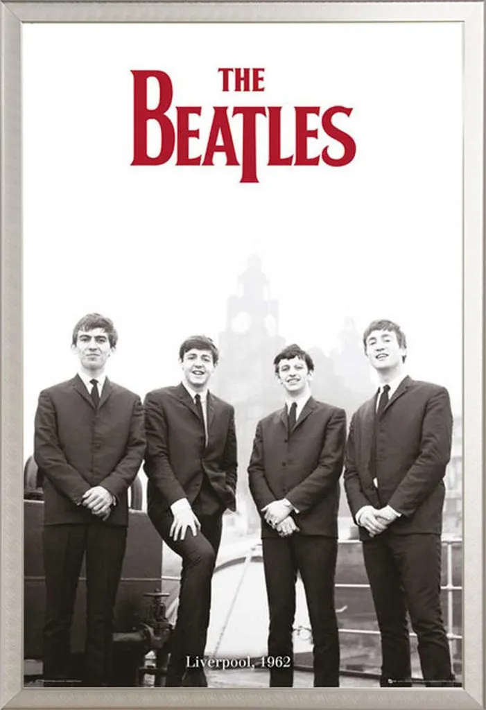 Regalo Iconico: Poster Beatles Liverpool 62 Cornice Shinsuke Argento
