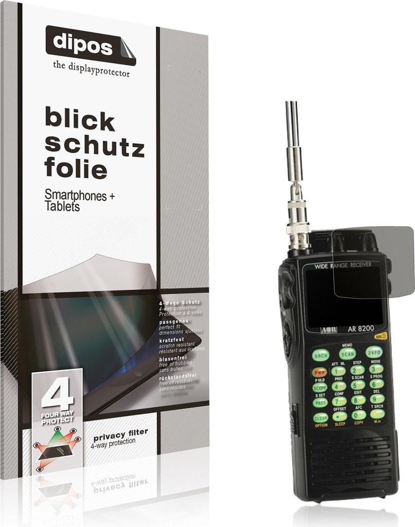 Blickschutzfolie für Aor AR-8200 matt Schutzfolie Folie Display Schutz dipos