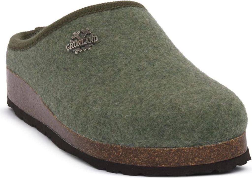 Grünland Hausschuhe für Damen CB0169VERDE, Grün, ganzjährig geeignet