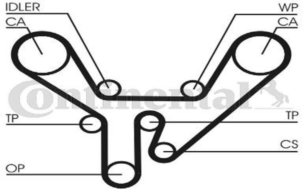 Contitech Zahnriemen CT727