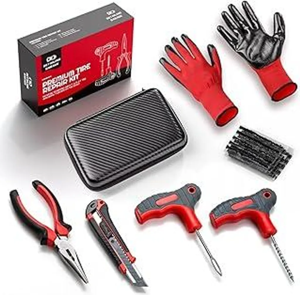 Kit Ripara Gomme Fai-Da-Te: 20 Strisce e Valigetta per Auto e Moto