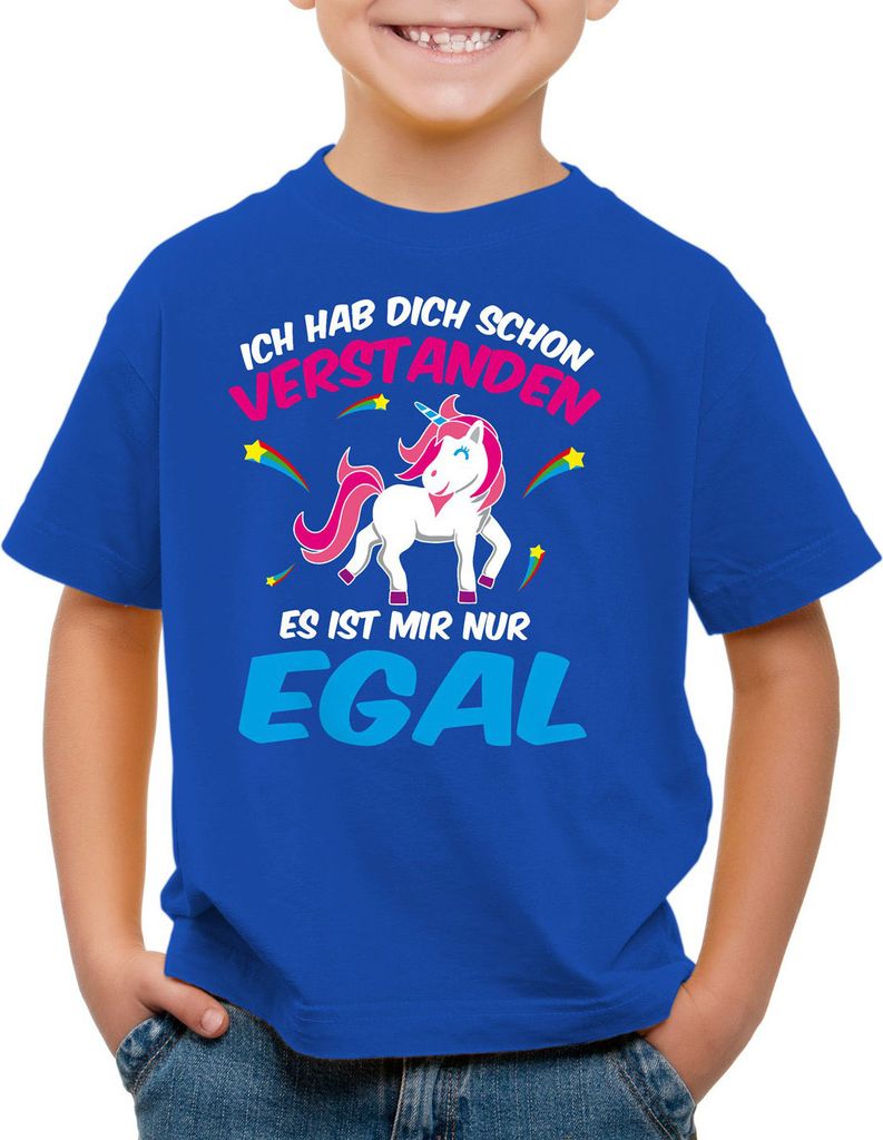 BaumwolleCloud Ich hab dich schon verstanden - es ist mir nur egal Kinder T-Shirt Einhorn Unicorn