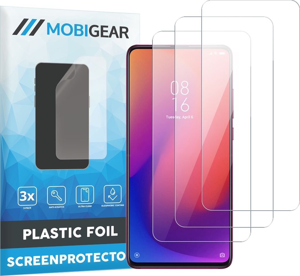 Mobigear Xiaomi Mi 9T Pro Displayschutz Schutzfolie - Hüllenfreundlich (3er Pack)