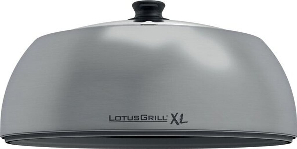 LotusGrill Grillhaube miit Glas (neu!) Edelstahl XL Produktbild 