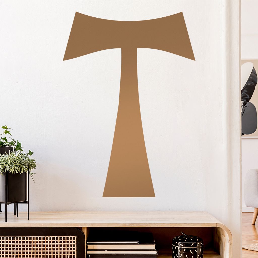 Antoniuskreuz Wandtattoo Wandaufkleber Wall Sticker - Dekoration, Küche, Wohnzimmer, Schlafzimmer, Badezimmer