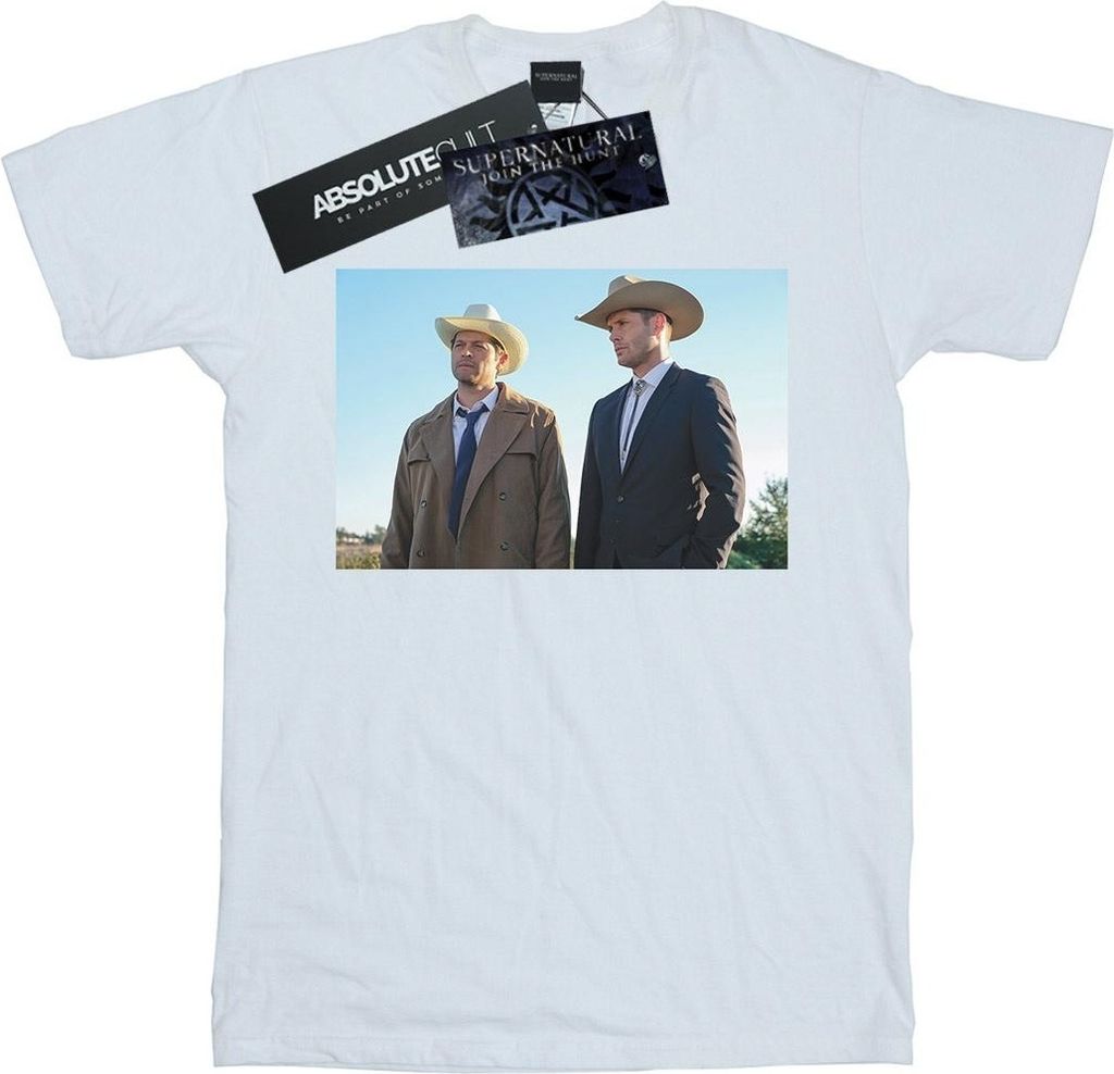 Supernatural - "Stetson Boys" T-Shirt für Herren BI51932 (L) (Weiß)