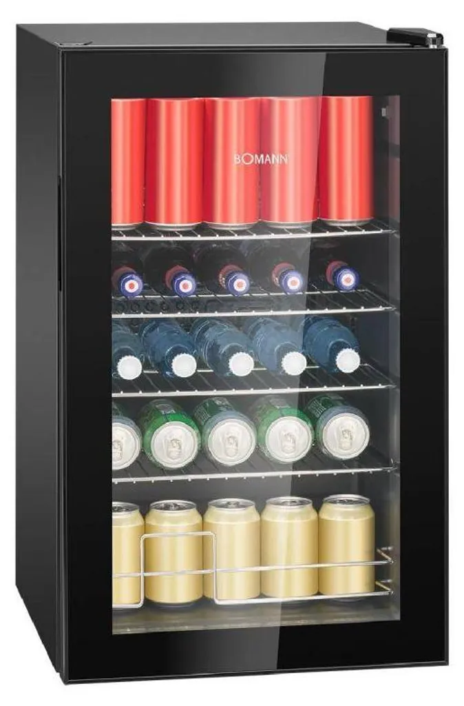 Fini les boissons tièdes avec ce frigo vitré 63L Bomann à froid réglable