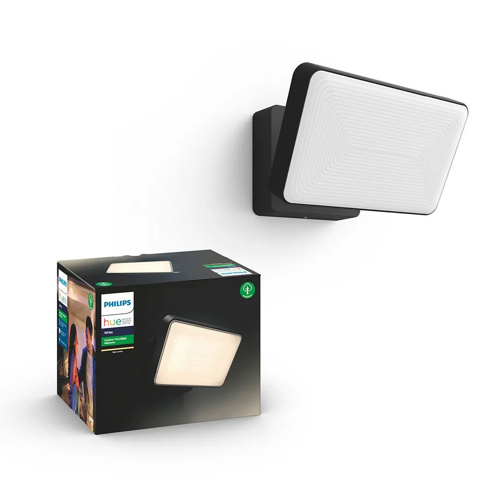 Philips Hue Welcome Projecteur Extérieur LED Blanc Chaud Connecté IP44