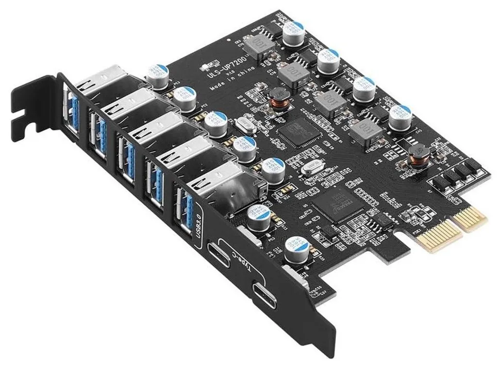 Extension USB 3.0 pour PC fixe 7 ports idéal pour périphériques et disques