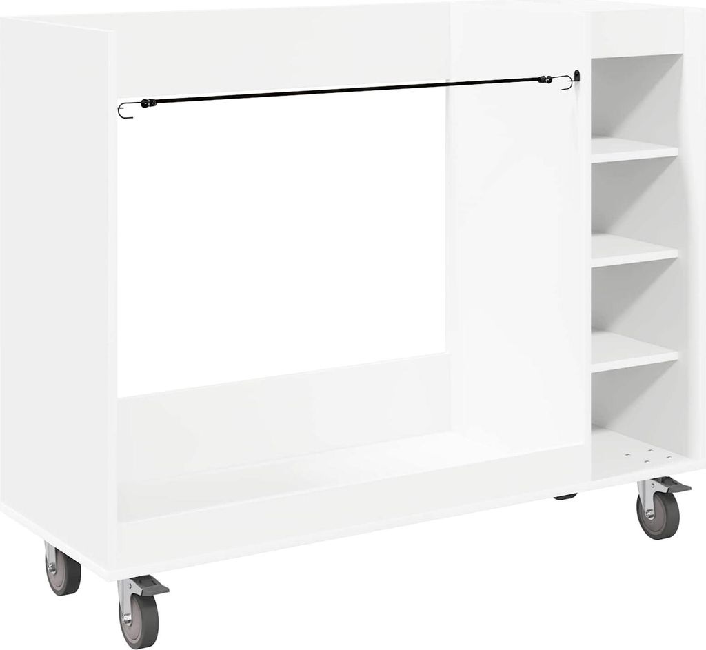 Golf Schrank Mit Rad Uni Weiß 120 x 45 x 98 cm