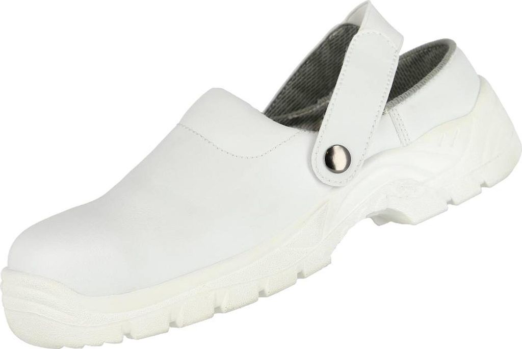 SB Sicherheitsclogs NITRAS CLEAN STEP CL | Gr. 39 | Kunstleder | weiß