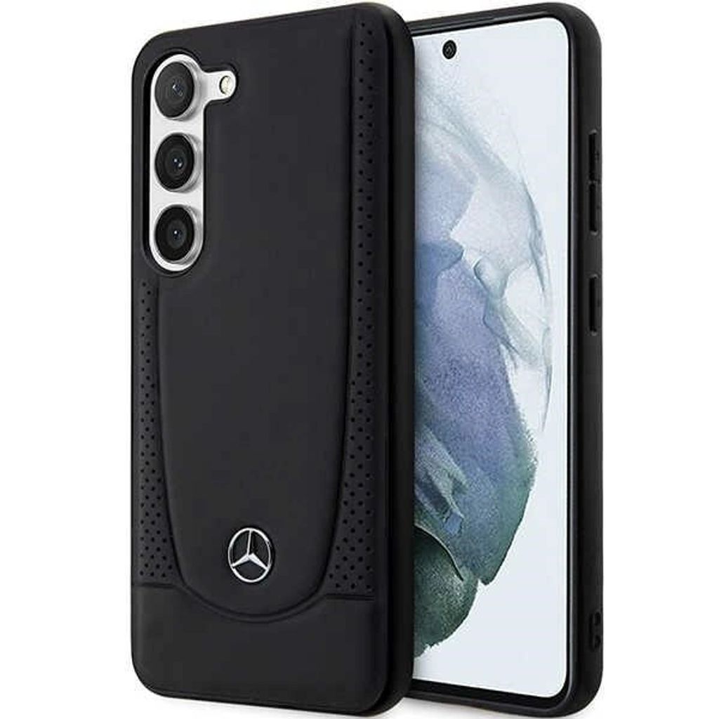 Mercedes Leder Urban Line - Samsung Galaxy S23 FE Hülle (Schwarz)