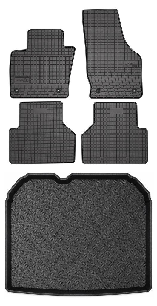 Gummimatten + Kofferraumwanne für Audi Q3 I 8U 2011-2018 – Produktbild 
