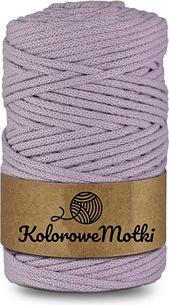 Baumwollkordel mit einem Kern 100m 3mm Lila | Makramee Garn, Häkelkordel, Baumwollkordel mit Polyesterkern, Textilgarn