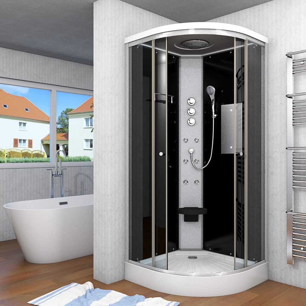 Duschkabine Fertigdusche Dusche Komplettkabine D10-03T1 80x80 cm