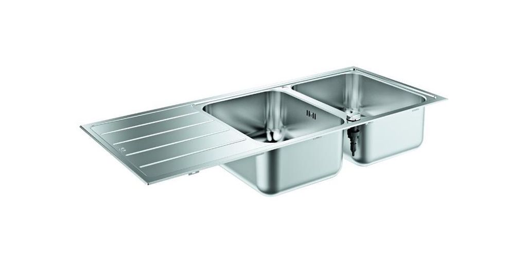 GROHE K500 80-S, Aufsatzwanne, Rechteckig, Edelstahl, Produktbild 