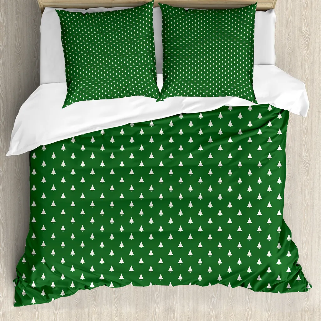 Copripiumino Verde Natalizio 200x200 ABAKUHAUS - Tessuto Tecnico Antiacaro
