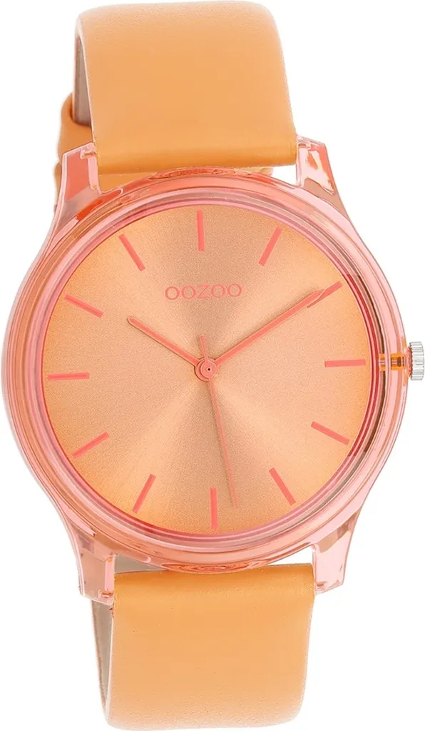 Montre Oozoo Femme Orange Mango : Lisibilité et Confort pour Votre Poignet