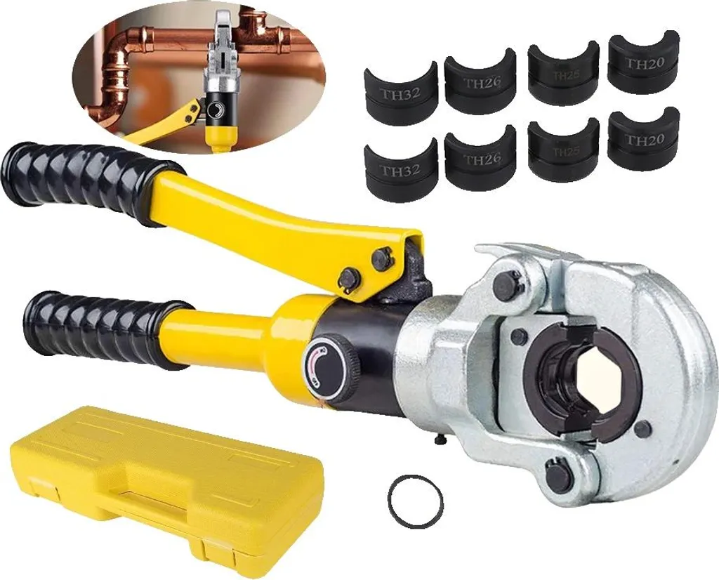 Sertisseuse hydraulique manuelle pour raccord de tubes PEX et cuivre