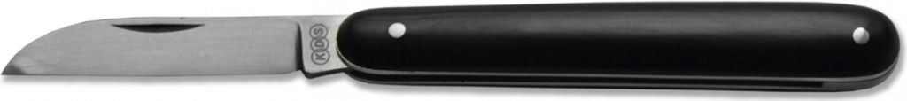 Pfropfmesser aus Kohlenstoffstahl, Klingenlänge 62 mm, Gesamtlänge 164 mm