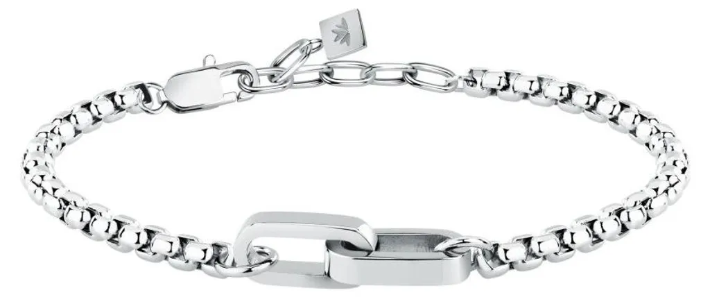 Gourmette homme en acier rigide et bracelet Motown SABY12