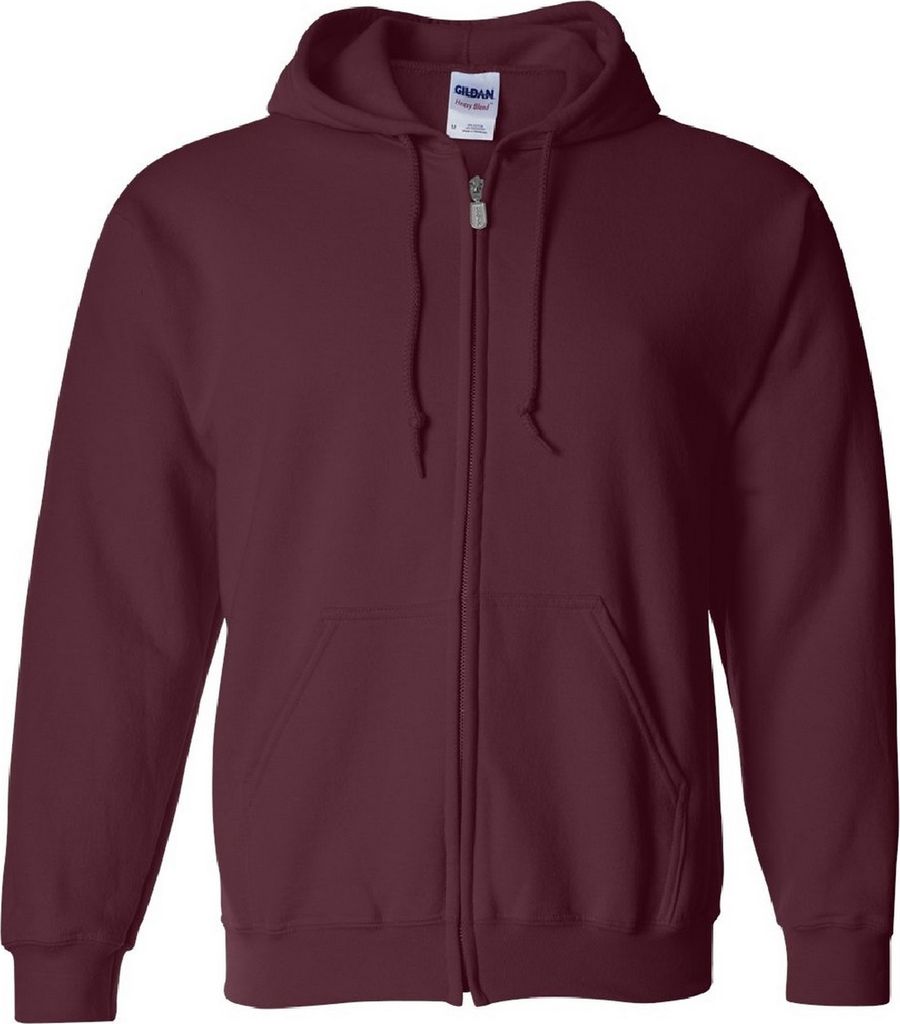 Gildan Heavy Blend Kapuzenjacke BC471 (M) (Rotbraun)