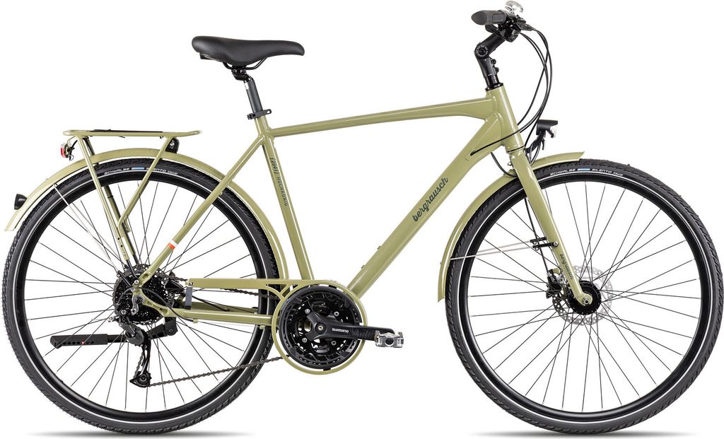 Bergrausch Hochkönig sportliches Herren-Trekkingbike 28 Zoll dunkelgrün 51 cm