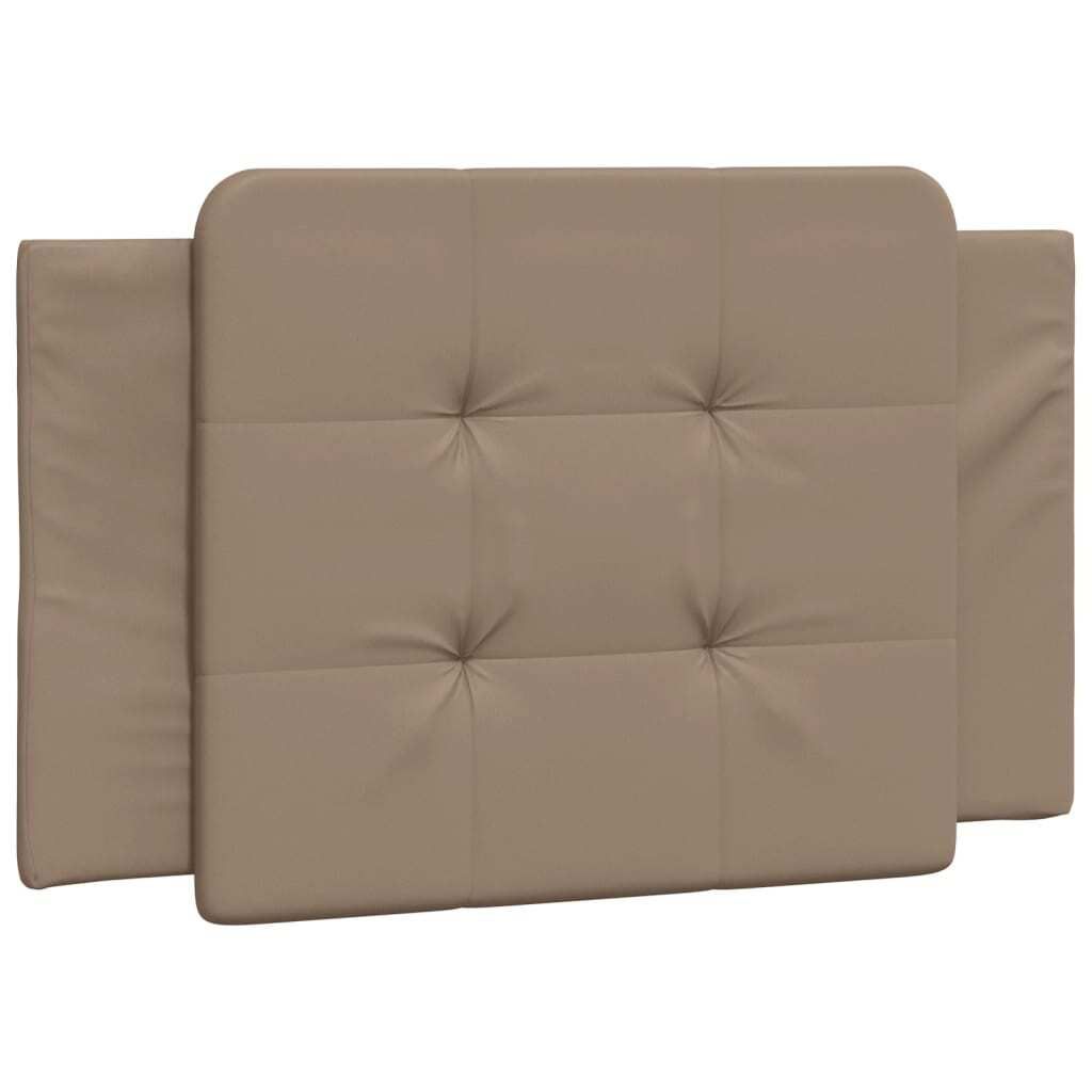 Kopfteil-Kissen "Zadar" Cappuccino-Braun 90 cm Kunstleder