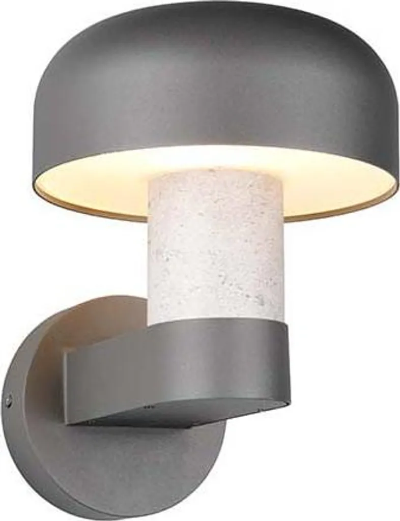 Applique d'extérieur pour terrasse anthracite aluminium béton IP54 H24