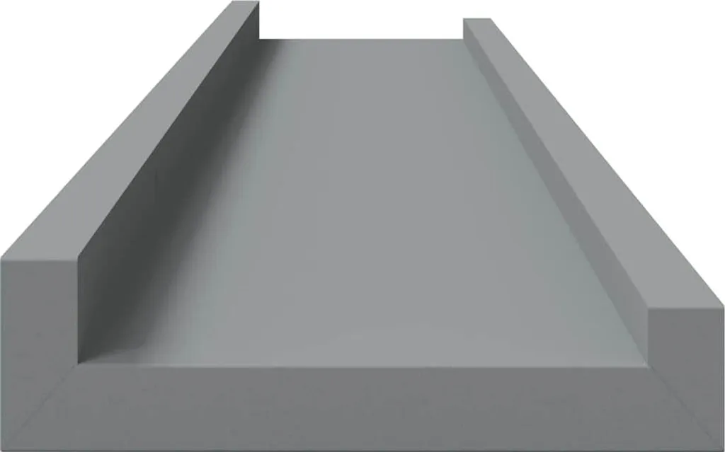 Encadrement Facile et Moderne : Baguettes MDF 80 cm Gris vidaXL - 2 pcs.