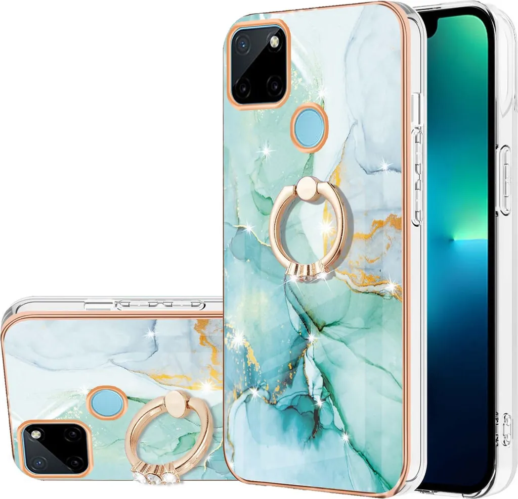 SHIEID Custodia In Vetro Sfumato Per Realme C21 - Protezione Antiurto - Colore Stellato
