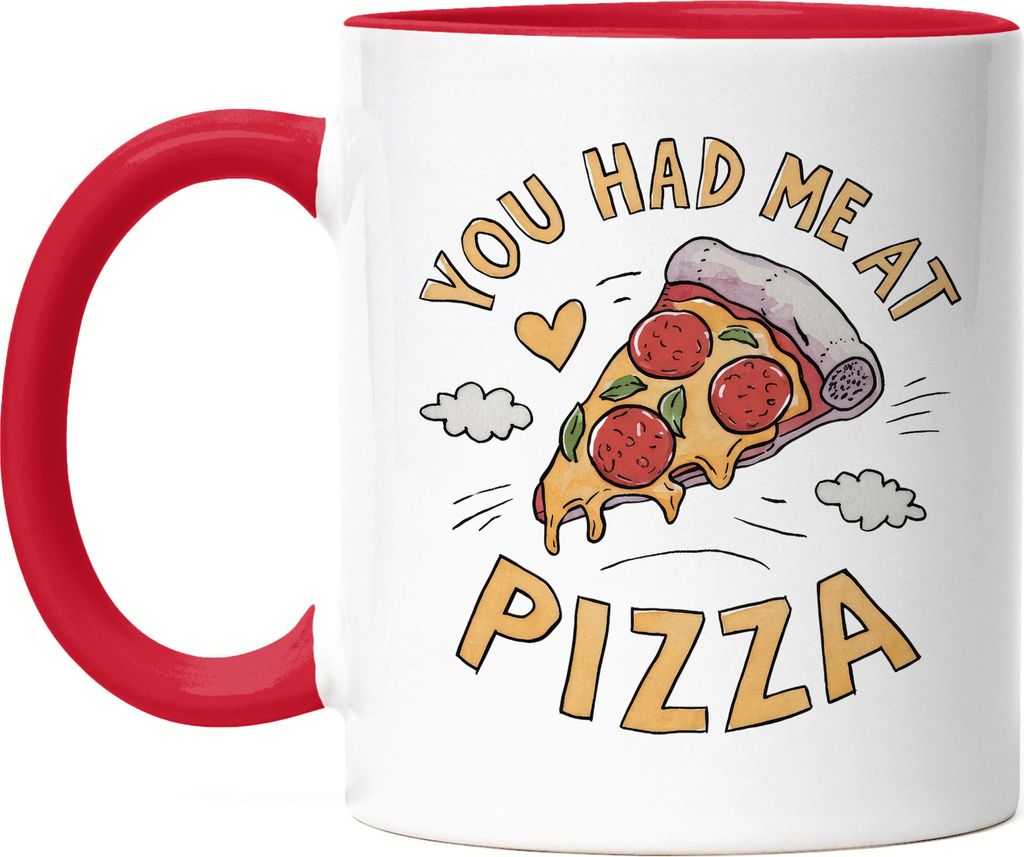 You had me at Pizza Tasse rot Pizza Pizzabäcker Italien Pizzaliebhaber Pizzeria Pizza baker