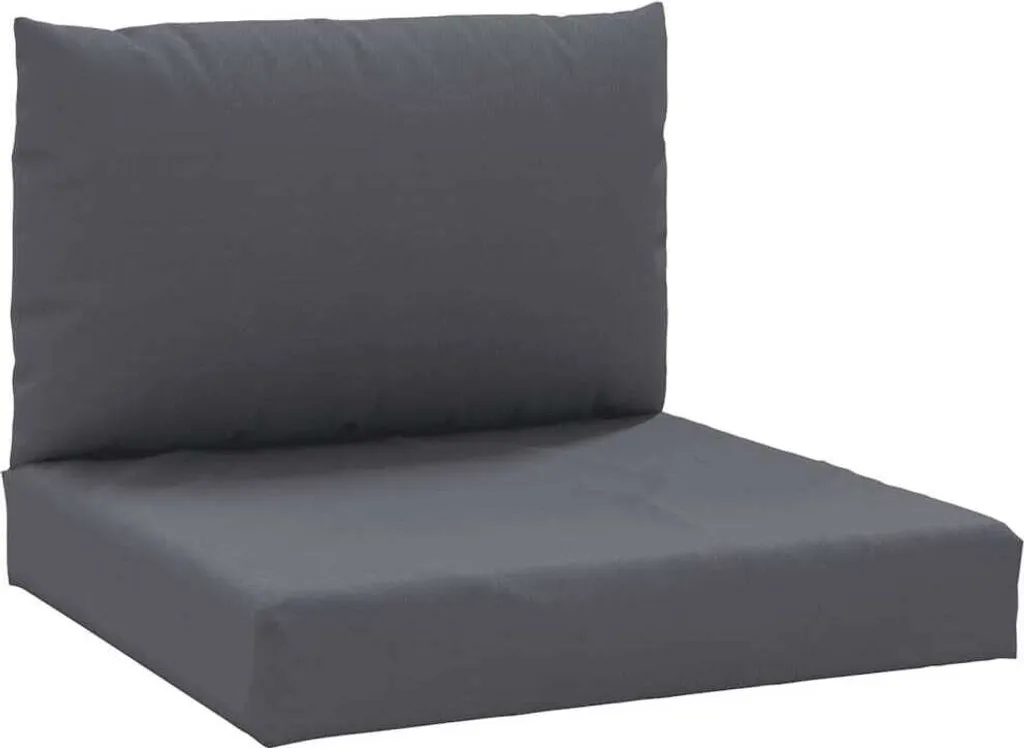 vidaXL Cuscini per Pallet 2pz Antracite | Tessuto Oxford 120x80cm