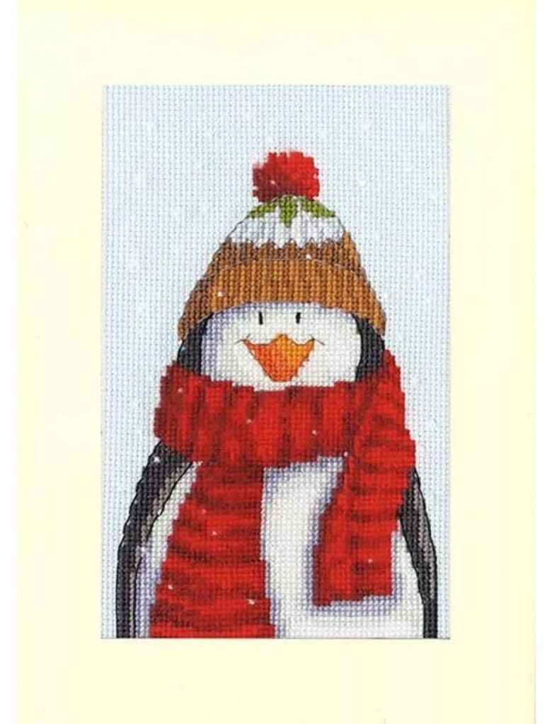 Bothy Threads borduurkaart telpatroon borduurpakket "Mijn kleine pudding", XMAS93, 10x16cm