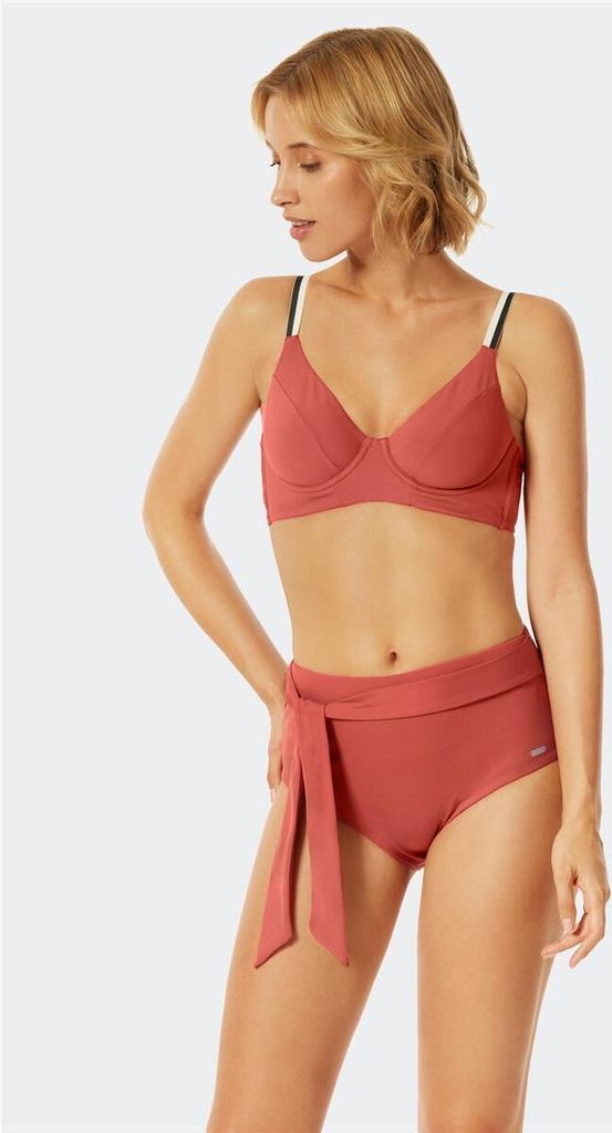 Schiesser Damen Bikini-Hose Aqua Californian Dream - whisky Produktbild 