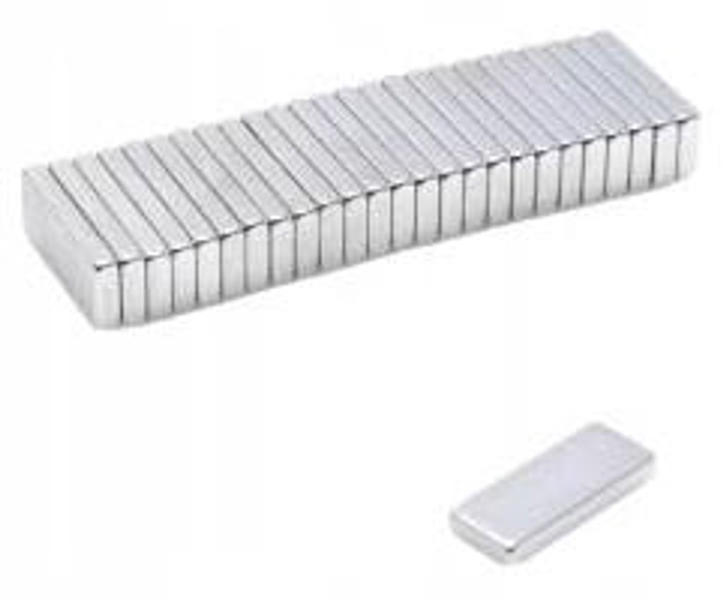 Top Magnesy - 50 Stück Neodym Magnete 15x6x2 mm N38 - extra starke Haftmagnete für Montage, Werkstatt & Industrie