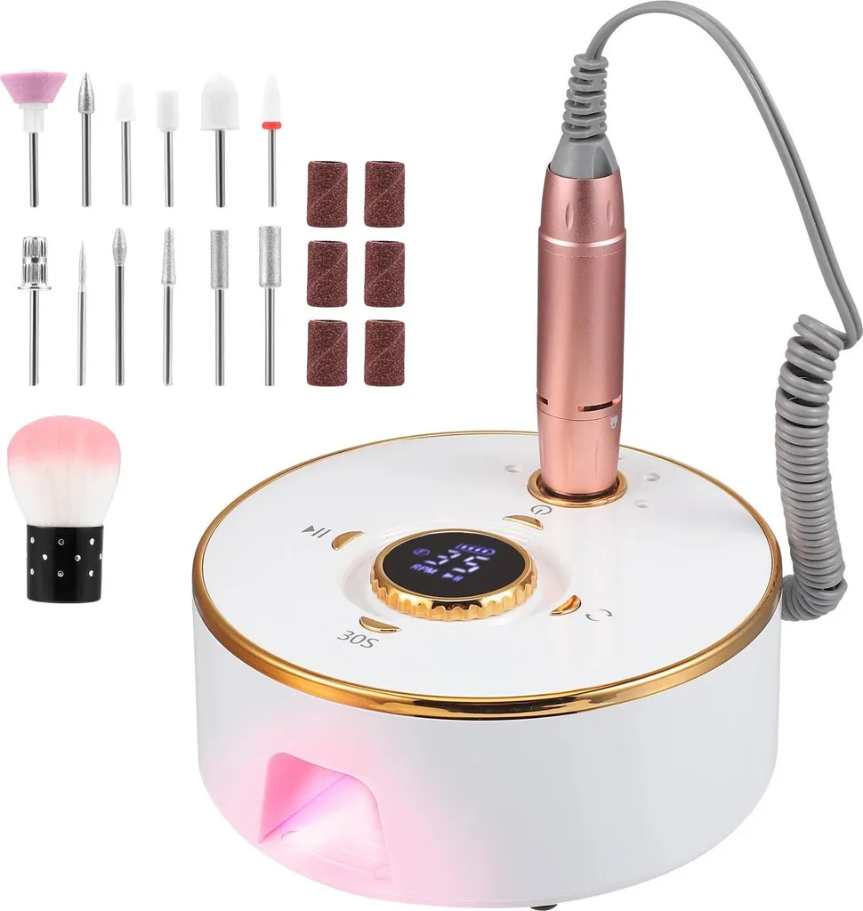 Ponceuse à ongles électrique 35000 tr/min 13 en 1 sans fil Kaki foncé