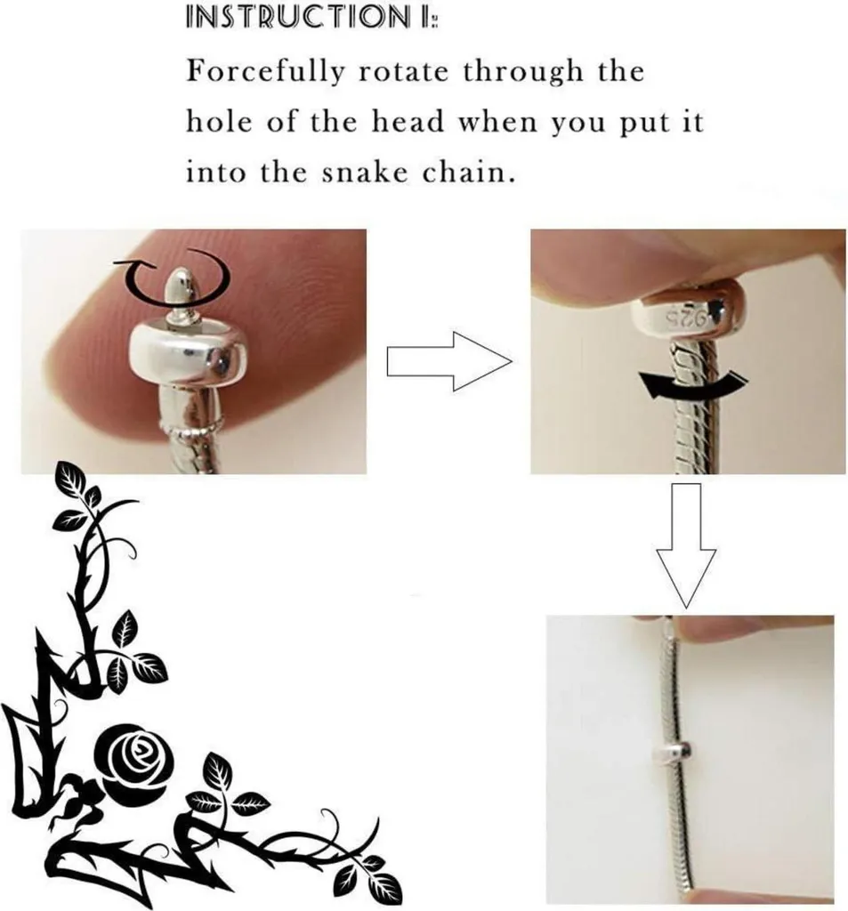 Évitez la Perte de vos Charms avec cette Chaîne de Sécurité Argent 925 - 6