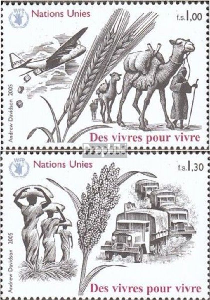 Briefmarken UNO - Genf 2005 Mi 528-529 (kompl.Ausg.) postfrisch Nahrung ist Leben