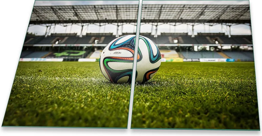 Copri Piano Cottura Vetro Stadium Verde 2 Pezzi 40x52 Antigraffio
